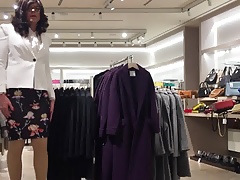 shopping for a new white jacket