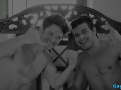 Watch this huge weenie getting his ass drilled and cummed in this wild anal romp