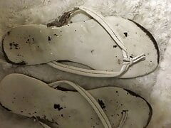 Trashed sandals cum