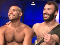 Leather, beards, oral job
