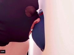 Sounding at the Gloryhole - BDSM Gloryhole