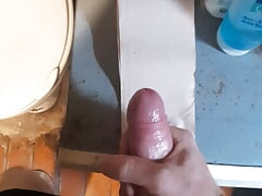 masturbation with a beautiful boner and veins