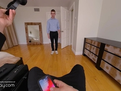 VRB Pillow-Biter No Condom motel venture with super-fucking-hot twunk gaymale Jerk Waters VR Porno