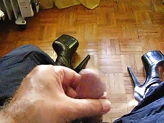 Stroking my dead tiny dick.