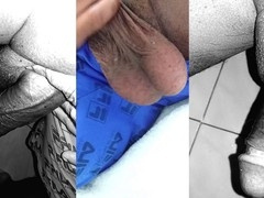 Young twink gets filled with cum by a big daddy bear - no protection!