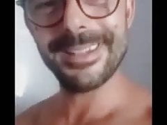 Italian guy straight showing dick in shower