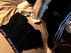 Boy Chav Wanks With Mates Gear