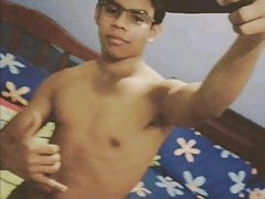 Very handsome male shows his cock and his tatto