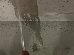 Pissing in Basement Garage 1