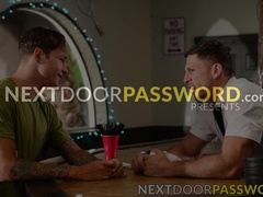 Waiter Roman Todd serves handsome Jayden Marcos with raw flip fuck