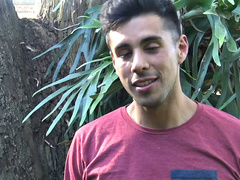 Cameraman can't look away as the hung stud gives a fit guy a real summer pounding