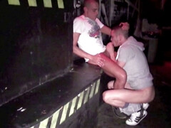 Fucked by Stef, a scally boy with XXL cock in the backroom