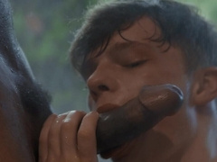 Twink gets a face-fuck so fierce his nose becomes BBC stamp