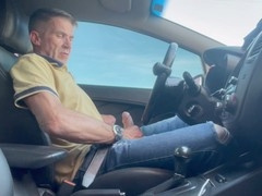 street passion with self-pleasure