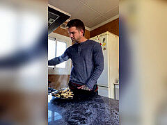 magnificent TATTOED guys IN THE KITCHEN