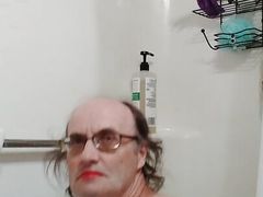 In the bathroom. Nudity. Serge Lu-sin.