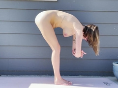 Morning Outdoor Nude Yoga - Yoga With Grey