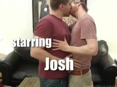 Buddies bone on the couch