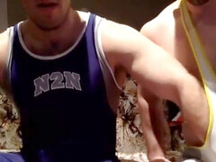 Gay jerking, muscle, amateur