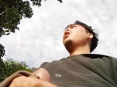 Let's masturbate on the beach, I swallowed my sperm