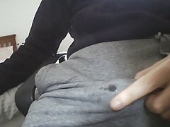 CUMMING through my tracksuit. PRECUM load