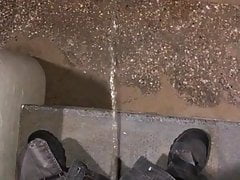 Just my cock pissing on the beach