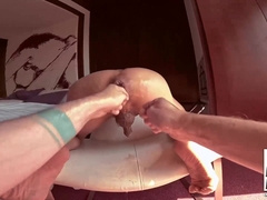 Tattooed Axel Abysse Destroys Yowei Anus Outdoor