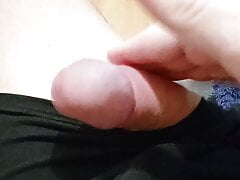 Fingering his cock with thoughts of deep blowjob from my cousin