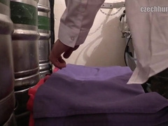 Amateur Czech Hunter Entices Young Waiter for a Sans a condom Hookup Sesh Indoors