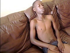 African twunk Eric wanks Off
