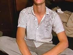 Black gay handjob sex photo Trace films POV-style as the cute Latino