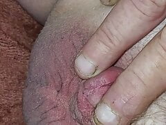 Dick so small Grows to use precum as lube to Jerkoff a load!