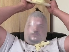 Latex Glove Breathplay Scene