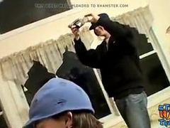 Heterosexual friends get together for a super hot fap off sesh