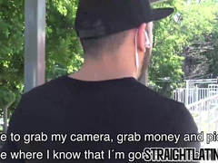 Latino hottie tastes and feels cock for the first time