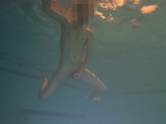 Underwater Pool Bare Swim