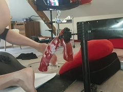 Neotori Jorhan hefty Pony Faux-Cock on Fuckmachine