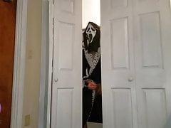 Step Son Spies On Aunt For Halloween Prank