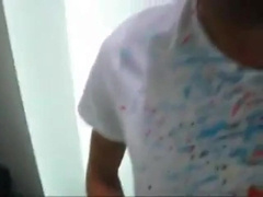 Amateur Twinks' Wank Session in a Fitting Room Caught on Cam