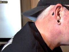 gaydaddy loves sucking hard gloryhole cock at home