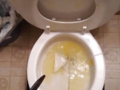 Pissing with soft dick