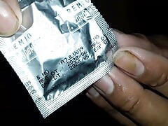 Used Condom, How to put Used Condom on Big Cock, Condom Water Testing,