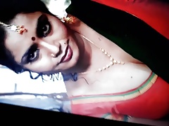 Cum tribute to busty indian actress aunty
