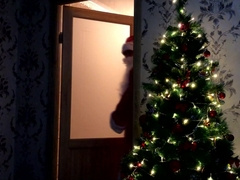 Bad SANTA CLAUS gives you red-hot JISM for Christmas!!! Muddy converse! Costume play