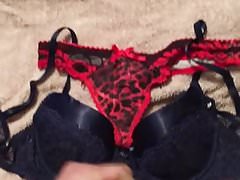 Sexxxy panties and bra get my cum