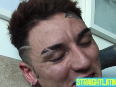 Nasty dudes Axel and Rodrigo strip their clothes to fuck each other for cash