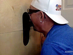 youthfull beef whistle Gets fellated At The Gloryhole