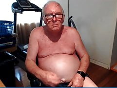 grandpa stroke on webcam