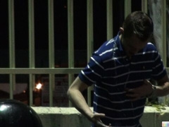 Brice Carson truly shines in a huge public cumshot movie