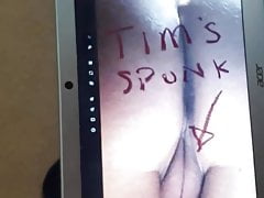 Tang gets Tossertims nut on her arse anf cunt